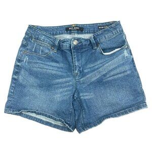 Max Jeans Medium Wash Mid-Rise Denim Shorts Stretch Size 8